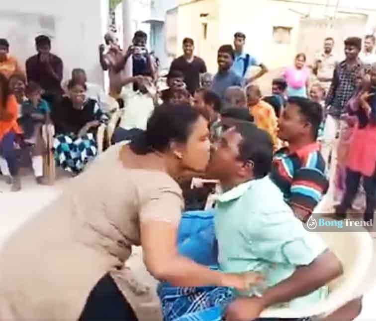 ভাইরাল ভিডিও চুমু দৌড় প্রতিযোগিতা Viral video Kiss race