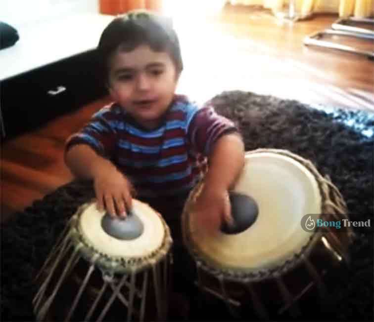 ভাইরাল ভিডিও Viral Video Little Boy Playing Tabla and singing