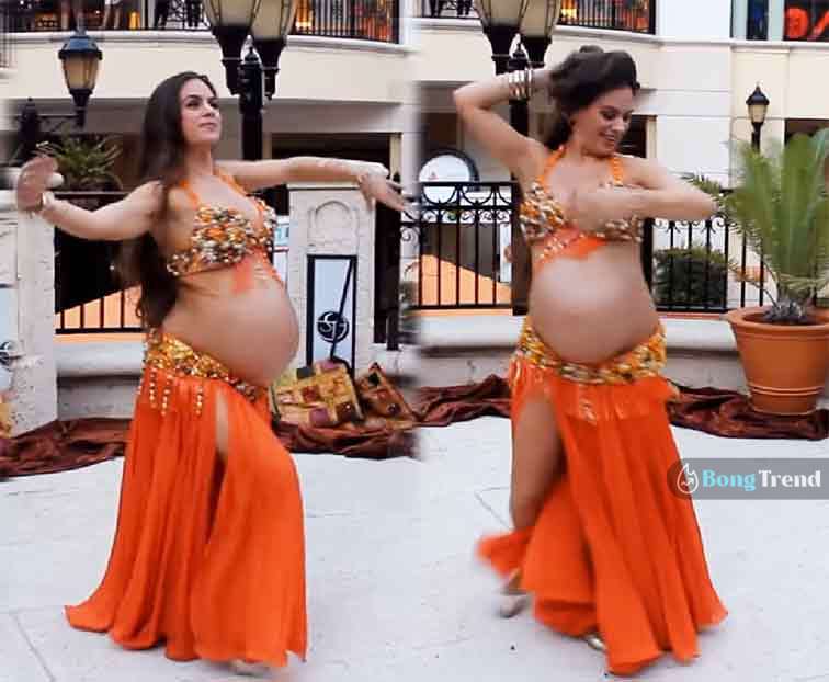 pregnent woman belly dance viral video ভাইরাল ভিডিও বেলি ড্যান্স