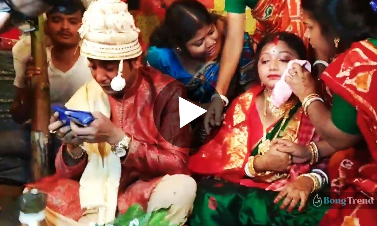 Viral Video Groom crying after watching bride crying