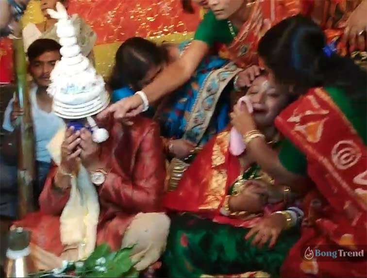 Viral Video Groom crying after watching bride crying
