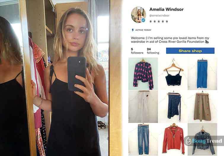 Amelia Windsor selling her clothes