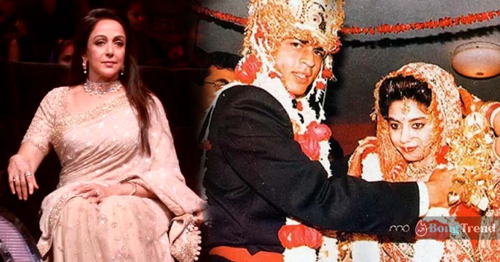 Shahrukh Khan Gauri Khan ,Hema Malini