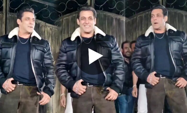 Salman Khan after snake bite smiles at camera Viral Video