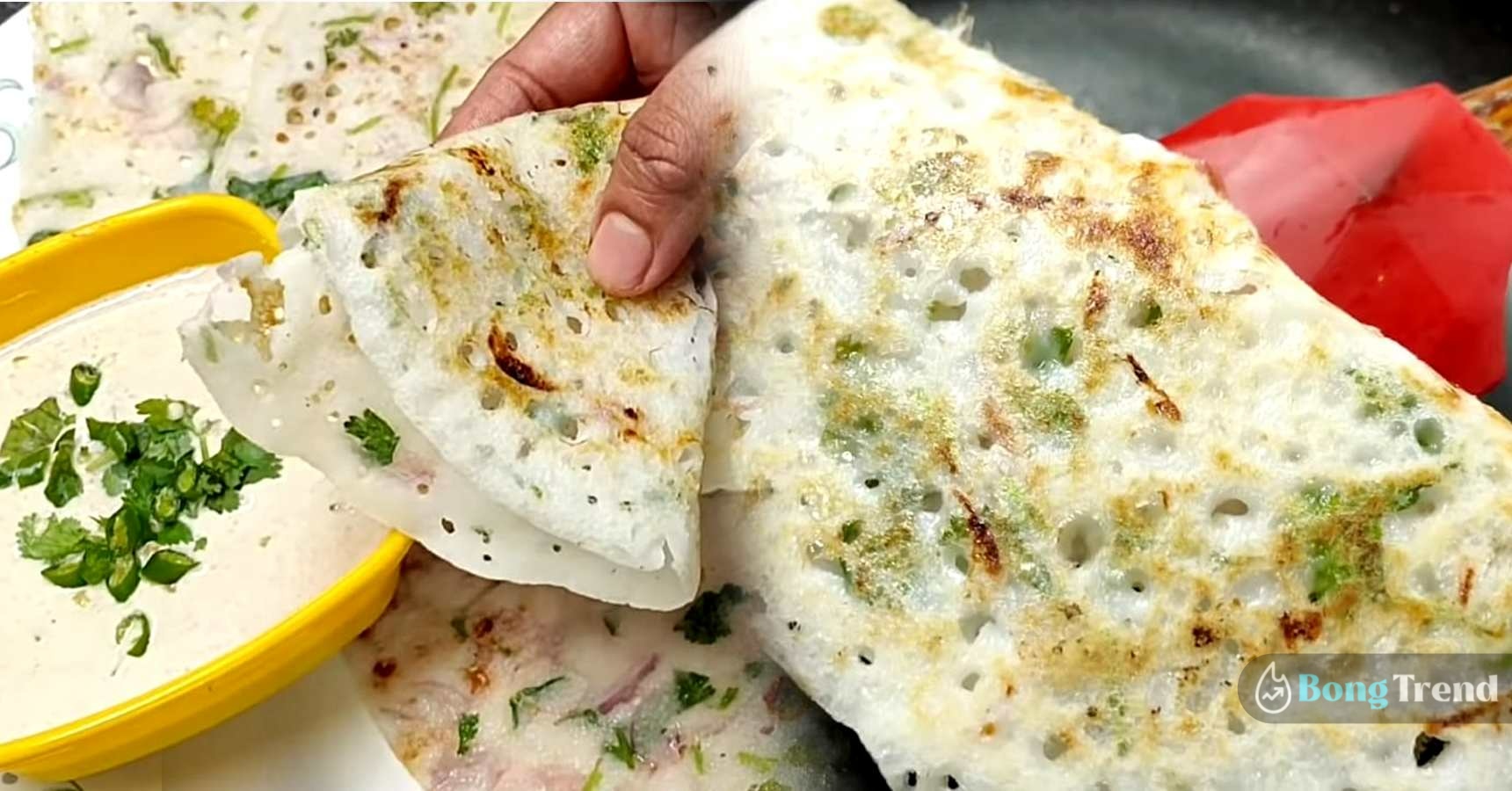 Crispy Dhosa with Badam Chatni Recipe