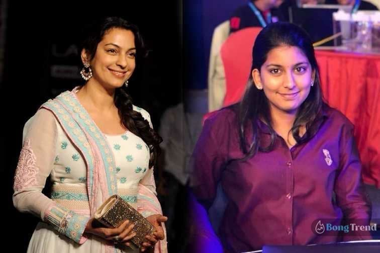 Juhi Chawla,Janhavi Mehta,IPL Auction,জুহি চাওলা,জুহি চাওলার মেয়ে জাহ্নবী,জাহ্নবী মেহতা,আইপিএল নিলাম,Janhavi Mehta Viral Photos,Janhavi Mehta in IPL Auction,Youngest Member of IPL Auction