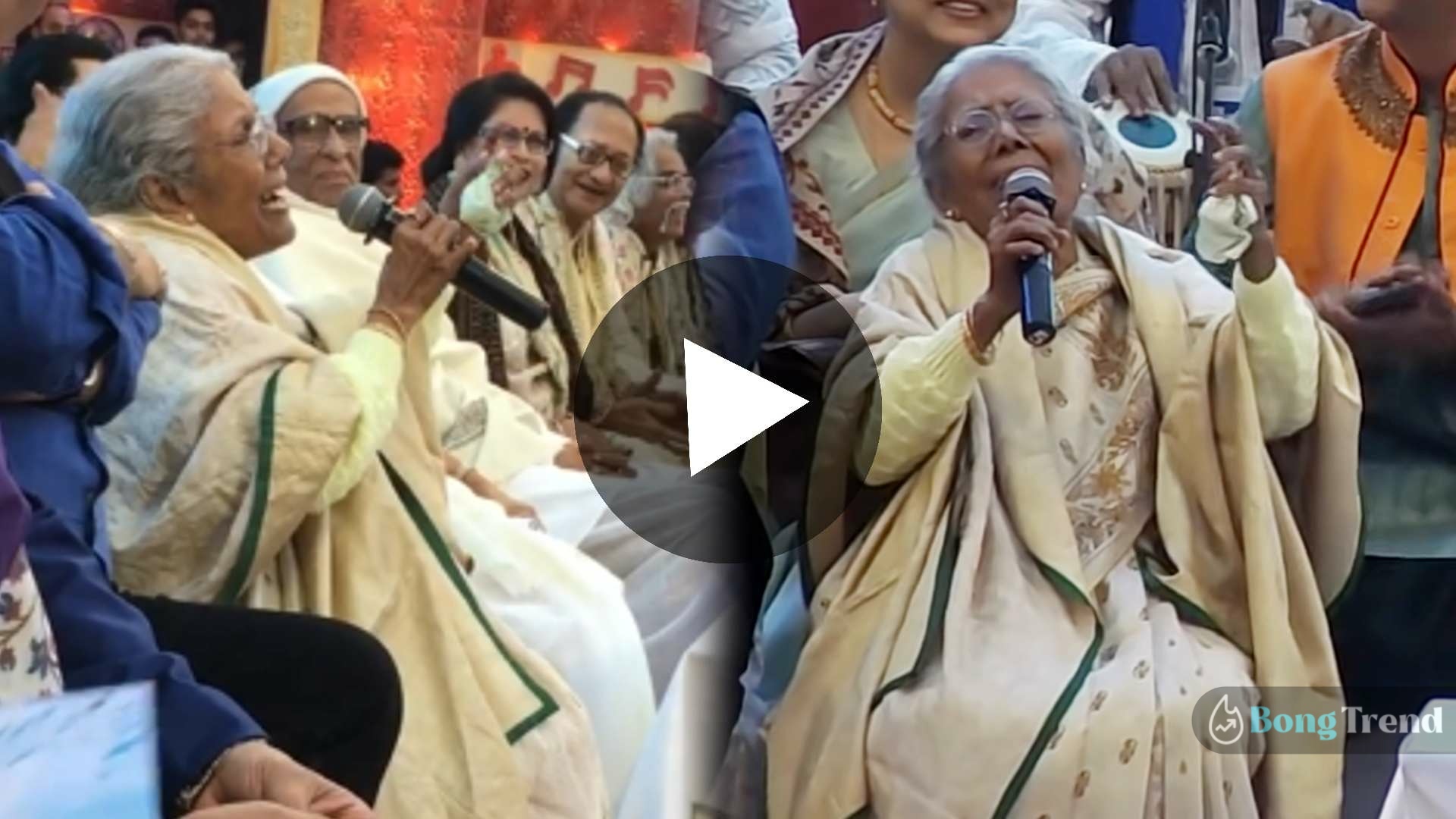 Sandhya Mukhopadhyay singing Sei Madhobi Raat Video