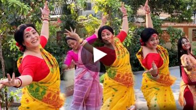 Lokkhi Kakima Superstar Aprajita Adhya Dancing on Basanta Ese Geche Video