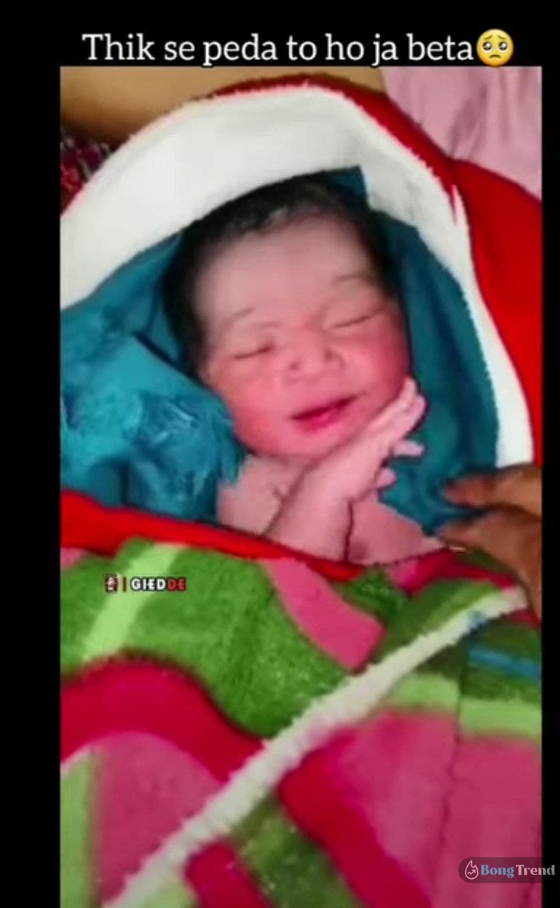 pushpa,new born baby,allu arjun,viral video