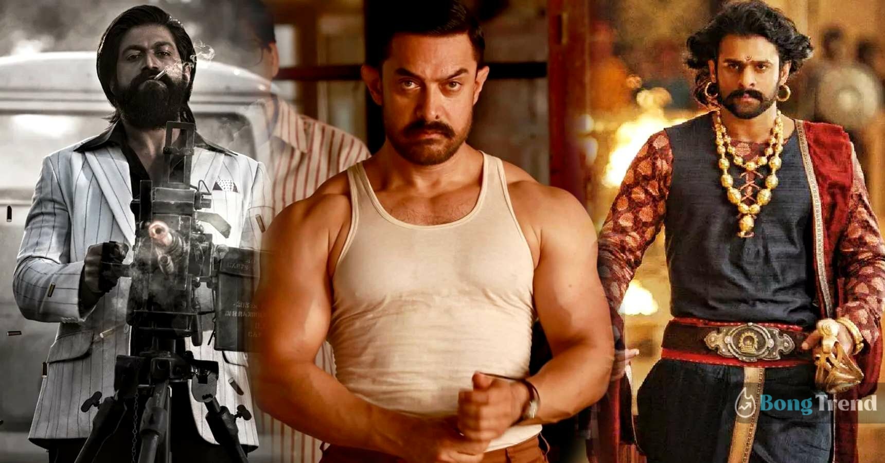 10 Highest grossing Indian Cinema of All TIme list Dangal Bahubali to KGF 2