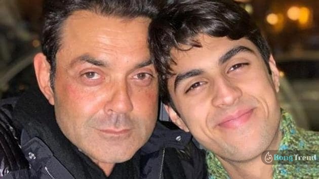 Bobby Deol with Dharam Deol