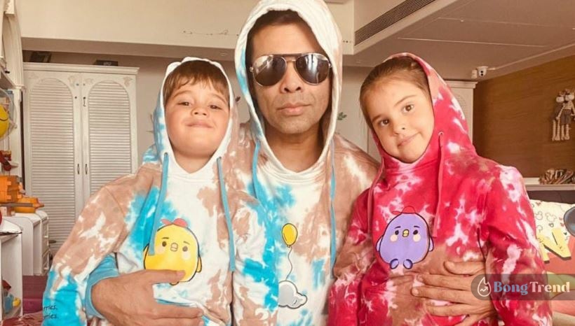 Karan Johar with his kids