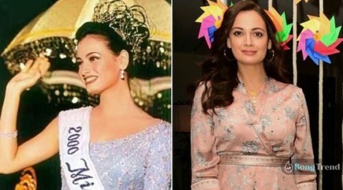Dia Mirza then and now look