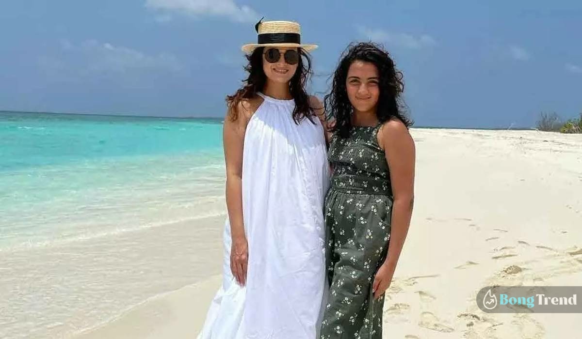 Dia Mirza with her step daughter