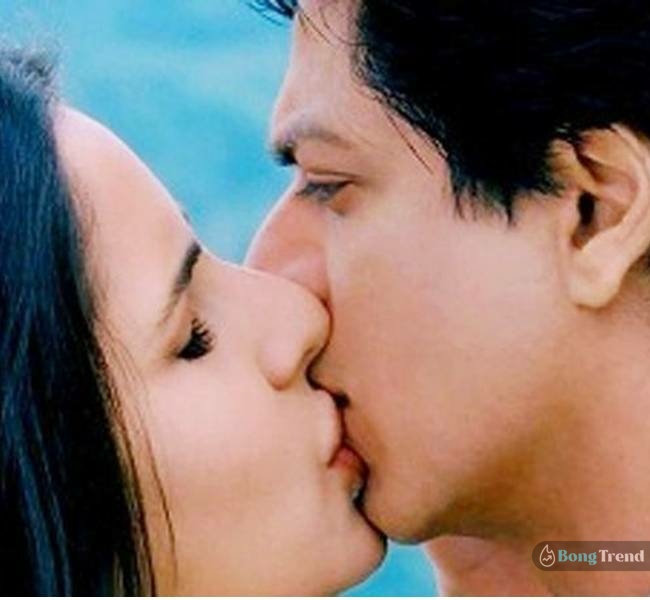 Katrina Kaif and Shah Rukh Khan kiss
