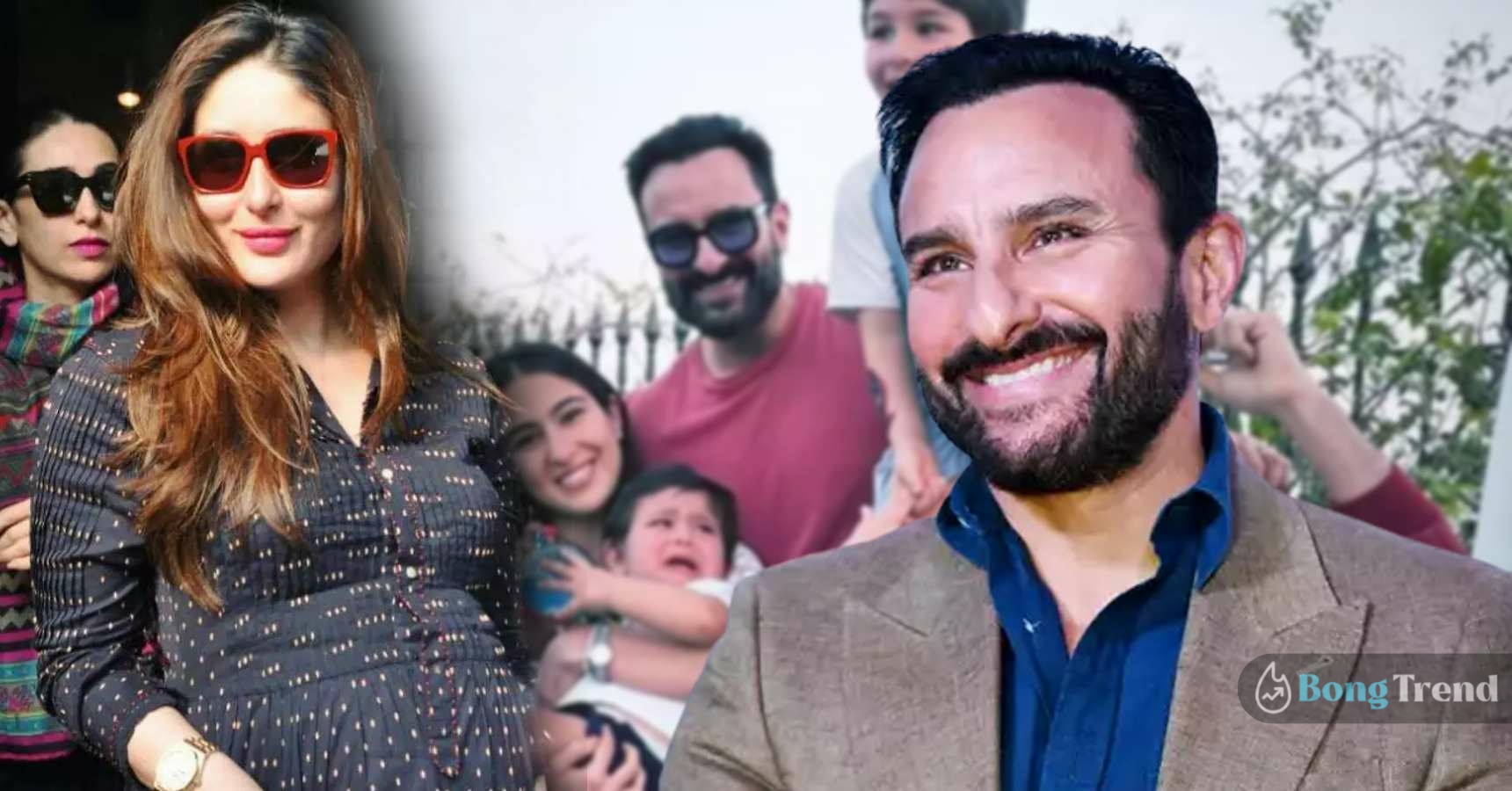 Saif Ali Khan becaming 5 time father Kareen Kapoor pregnency rumour with viral baby bump photo
