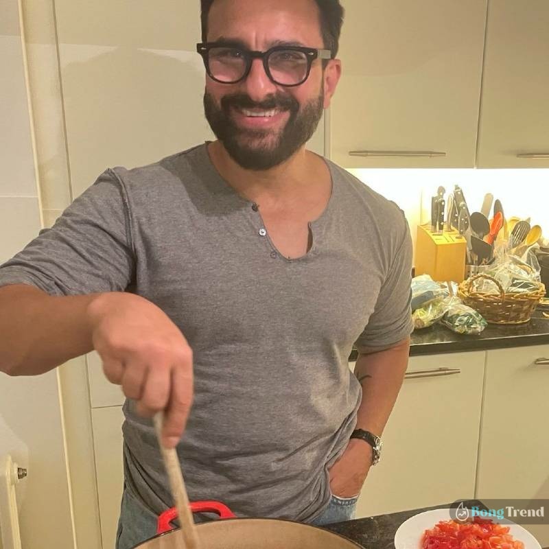 Saif Ali Khan cooking
