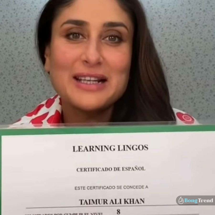 Taimur Ali Khan Spanish certificate