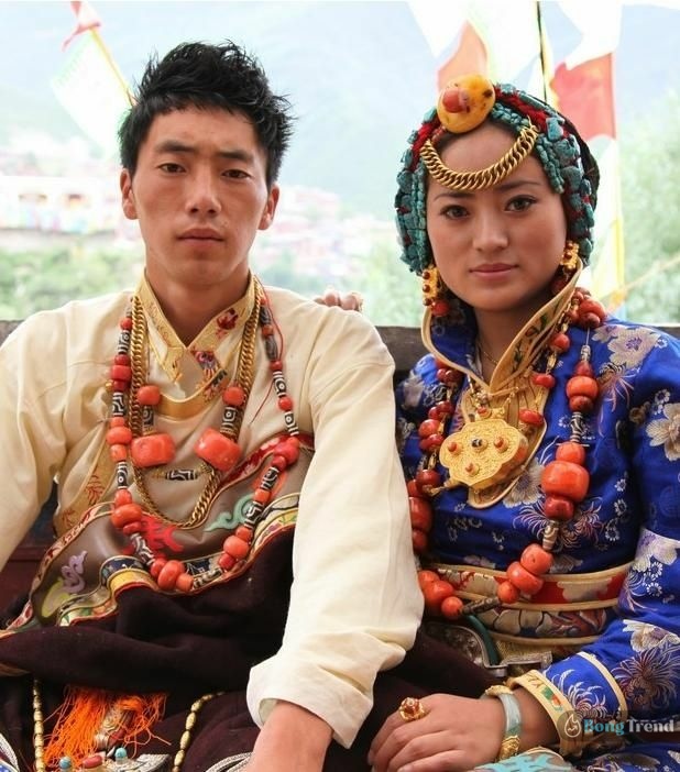 Tibetan bridal look