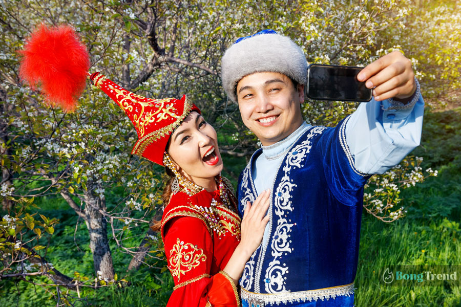 kazakhstan bridal look