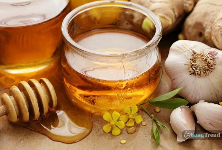 Garlic Oil Honey Lemon for removing dandruff