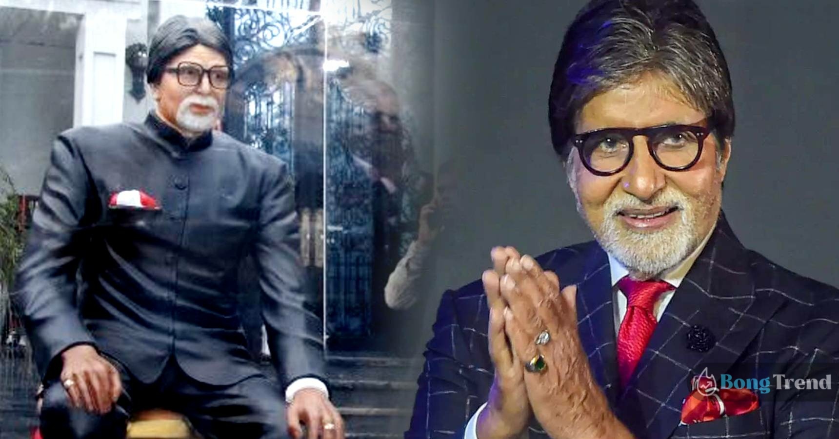 Indian-American family installs Amitabh Bachchan’s statue outside their home