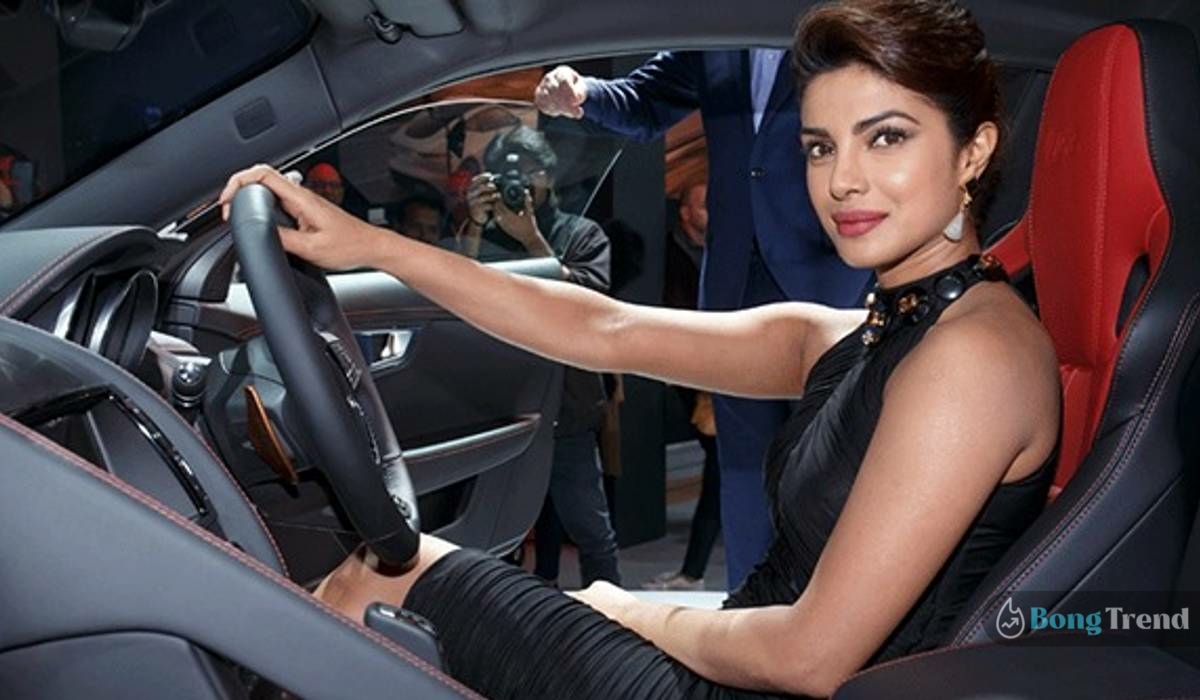 Priyanka Chopra in her car
