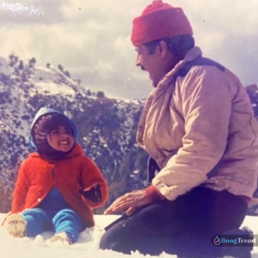 Priyanka Chopra with her father 