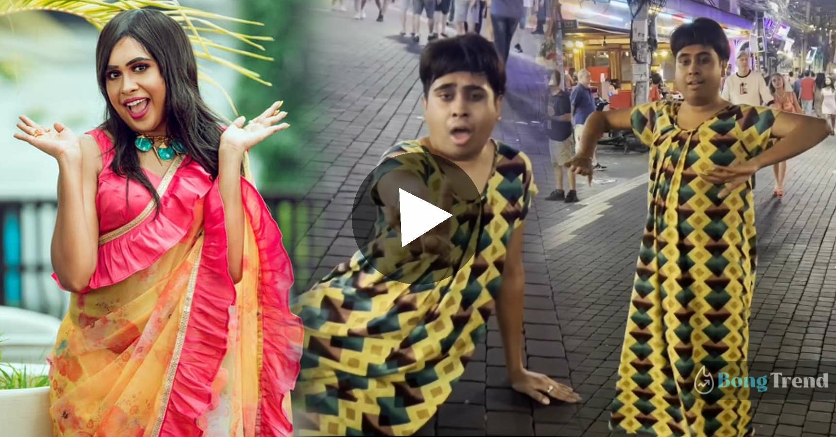 Sandy Saha lied while dancing on Pataya street viral video netizens gives mix reactions
