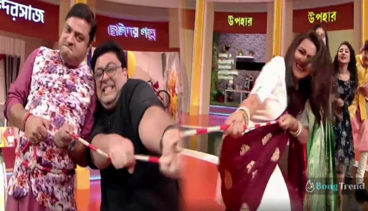 Rachana Banerjee,Didi No 1,Tug of War in Didi No 1,Kanchan Mallick,Jojo,Ambrarish Bhattacharya,দিদি নং ১,রচনা ব্যানার্জী,অম্বরীশ ভট্টাচার্য,কাঞ্চন মল্লিক,বিশ্বনাথ বসু,মানসী সিনহা,Celeb Tug of War