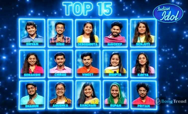 Indian Idol 2022 Top 15 List