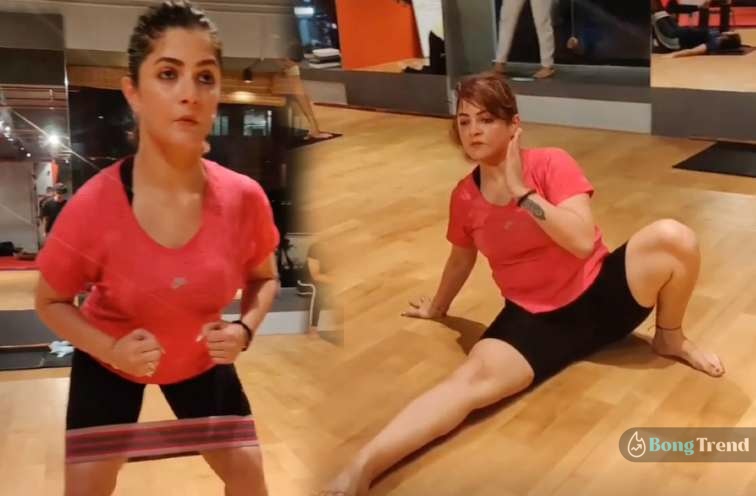 Srabanti Chatterjee Gym Workout video