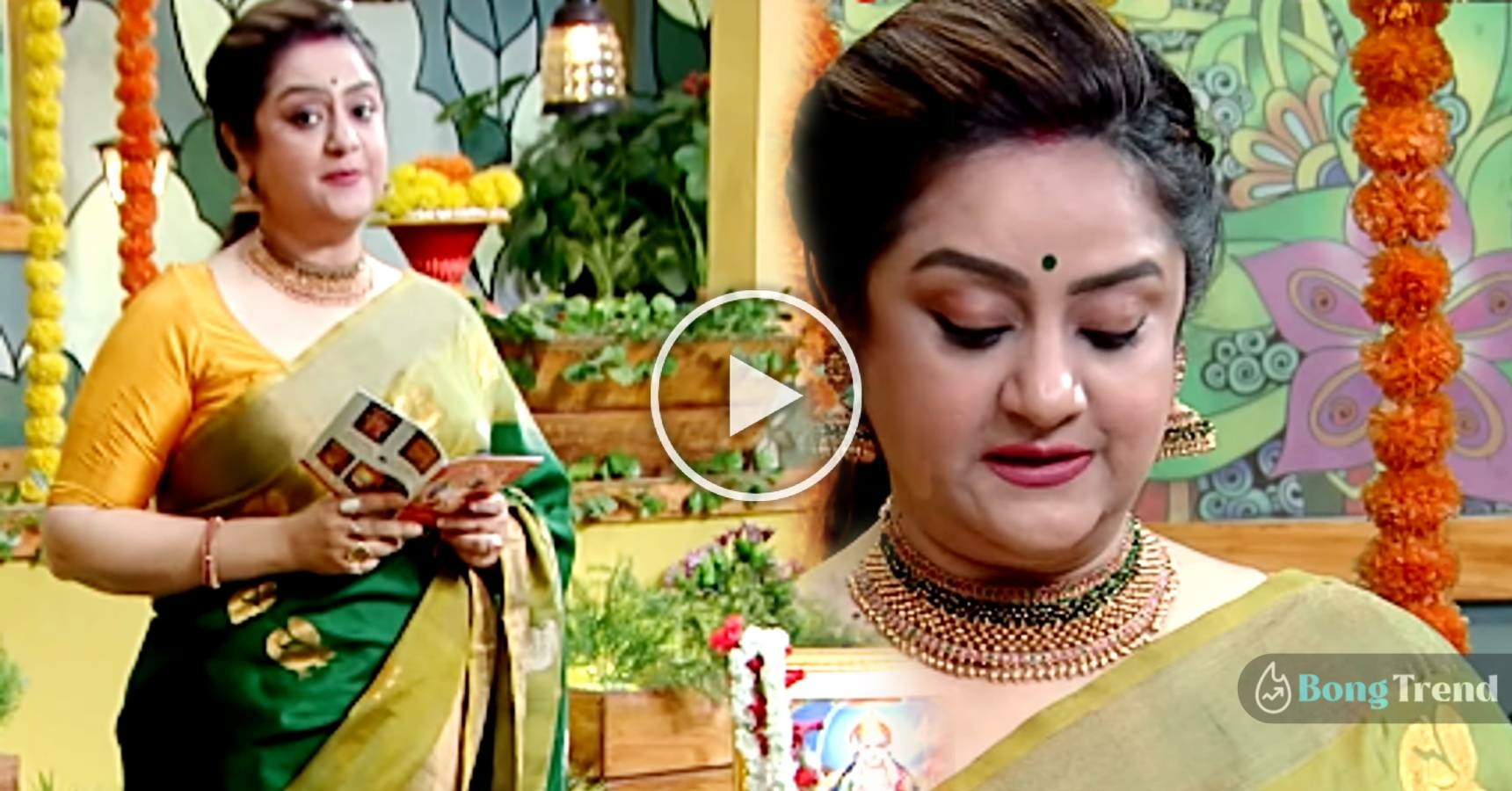 Sudipa Chatterjee got trolled again for reading Santoshi Maa Panchali in Rannaghor set, watch video