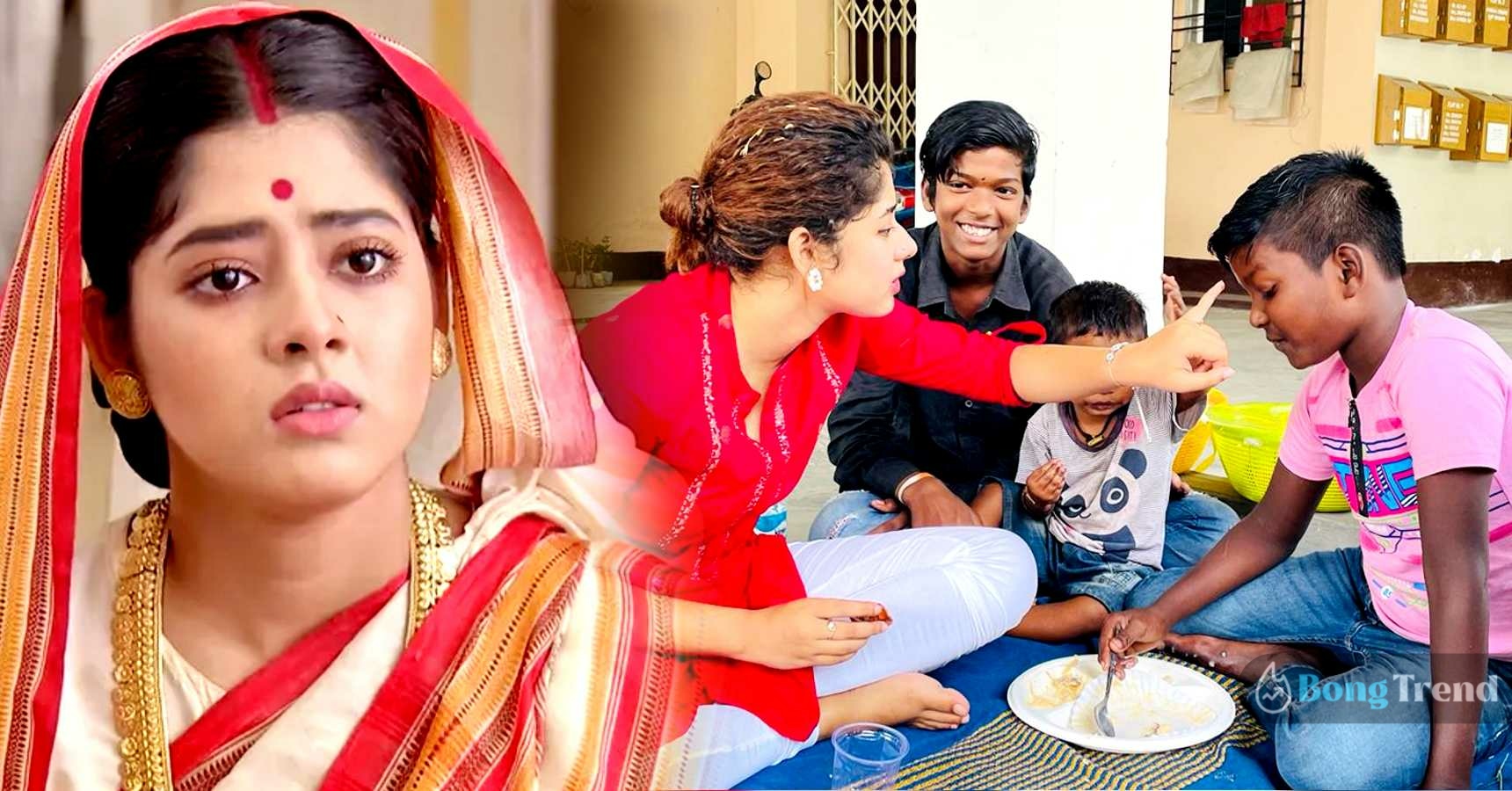Rashmoni actress Ditipriya Roy brutally trolled on social media after giving bhaiphonta to street childrens