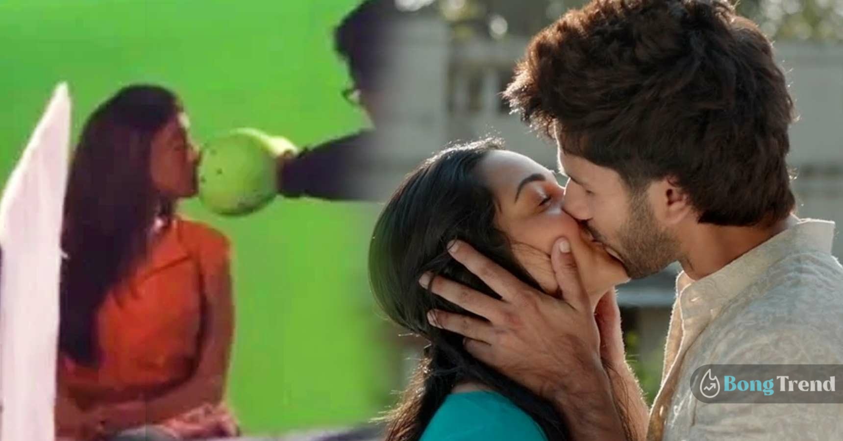 How Fake Kissing Scenes are shot in Bollywood