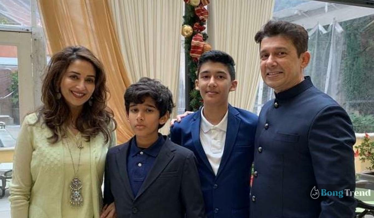 Madhuri Dixit with family