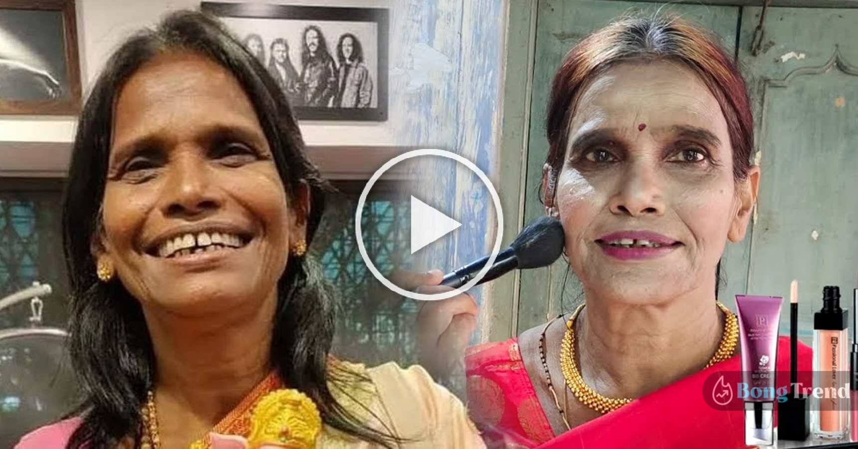 Ranu Monda Pujo Special Make up Video viral on social media 1