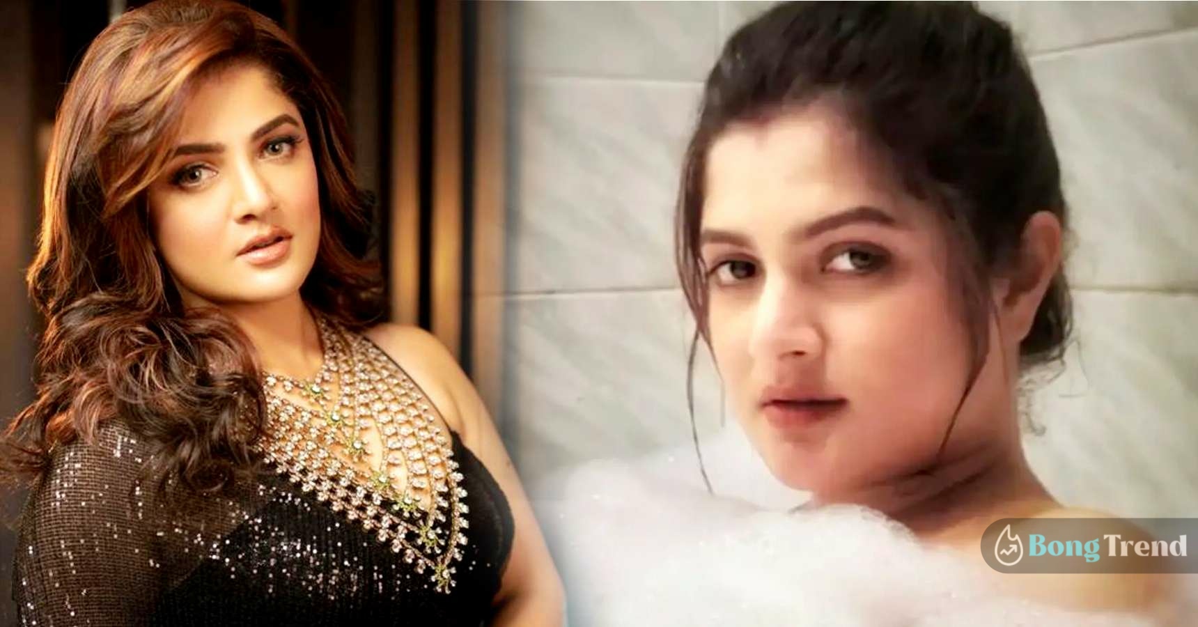 Srabanti Chatterjee shares pictures lying in a bathtub