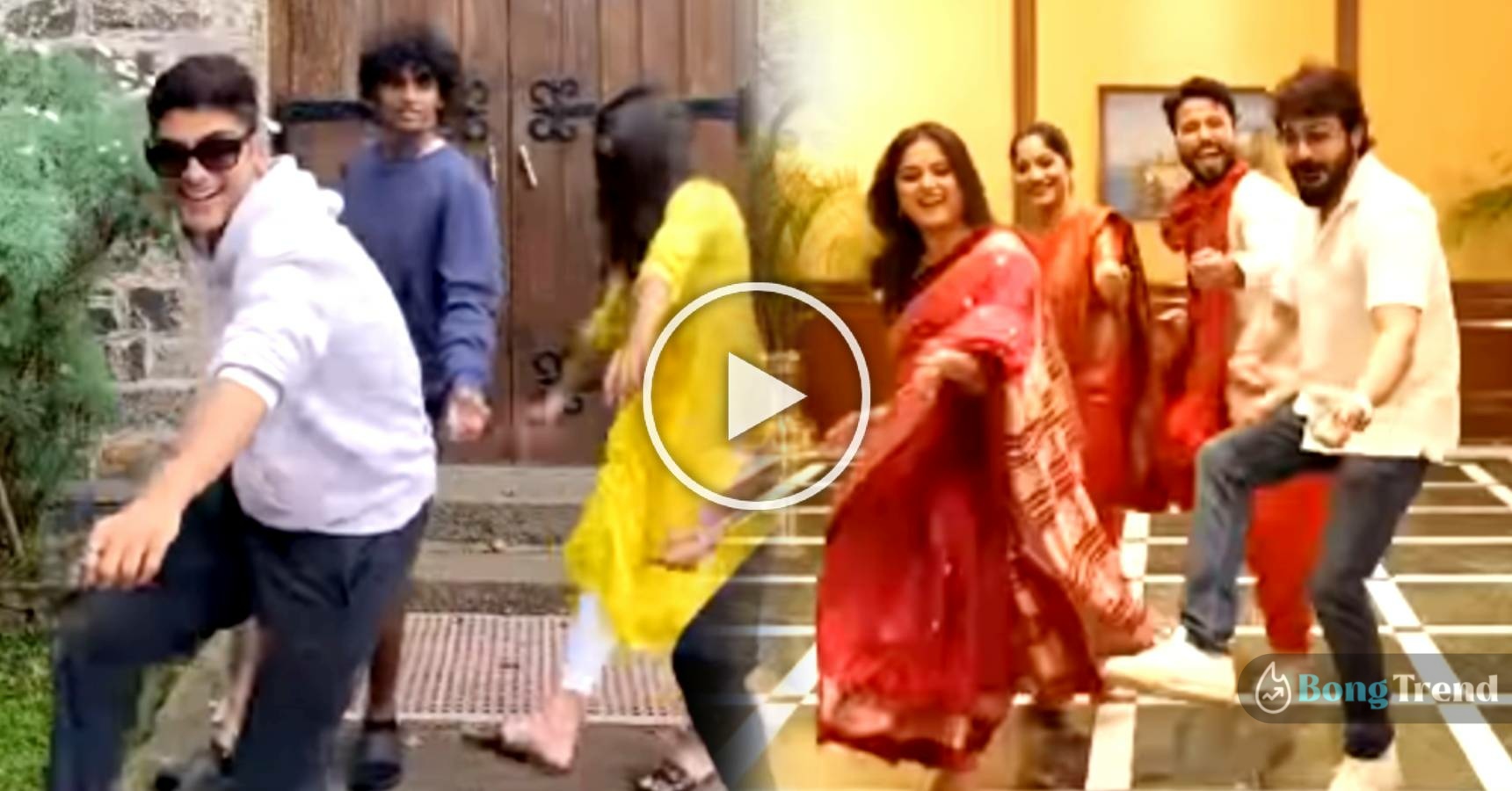 Tollywood superstar Prosenjit Chatterjee’s son Trishanjit Chatterjee danced on his song, watch video