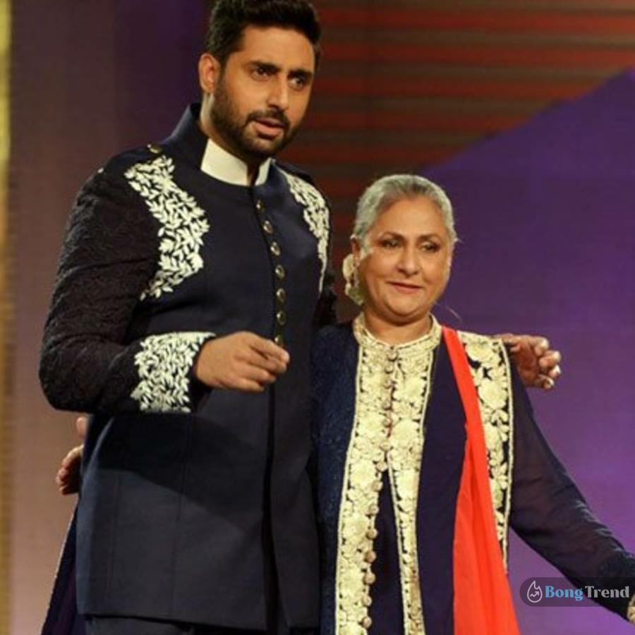 Jaya Bachchan and Abhishek Bachchan