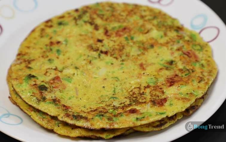 Less Oil Healthy Tasty Breakfast Oats Omelette Recipe