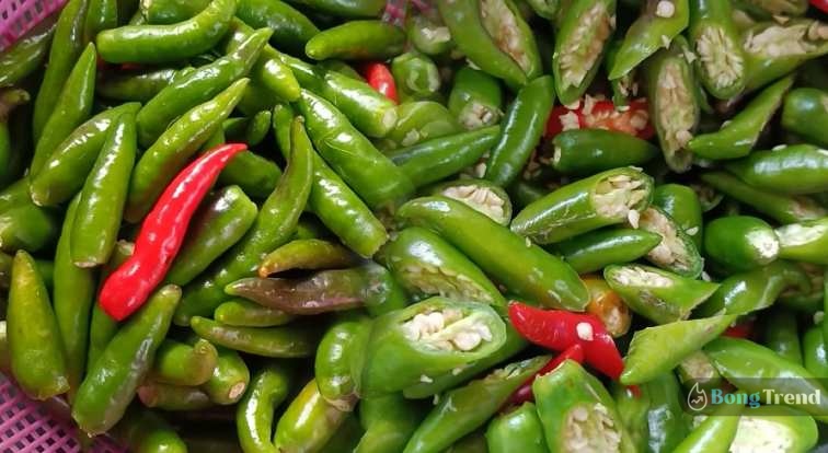 Mouth Watering Green Chilli Aachar Making Recipe