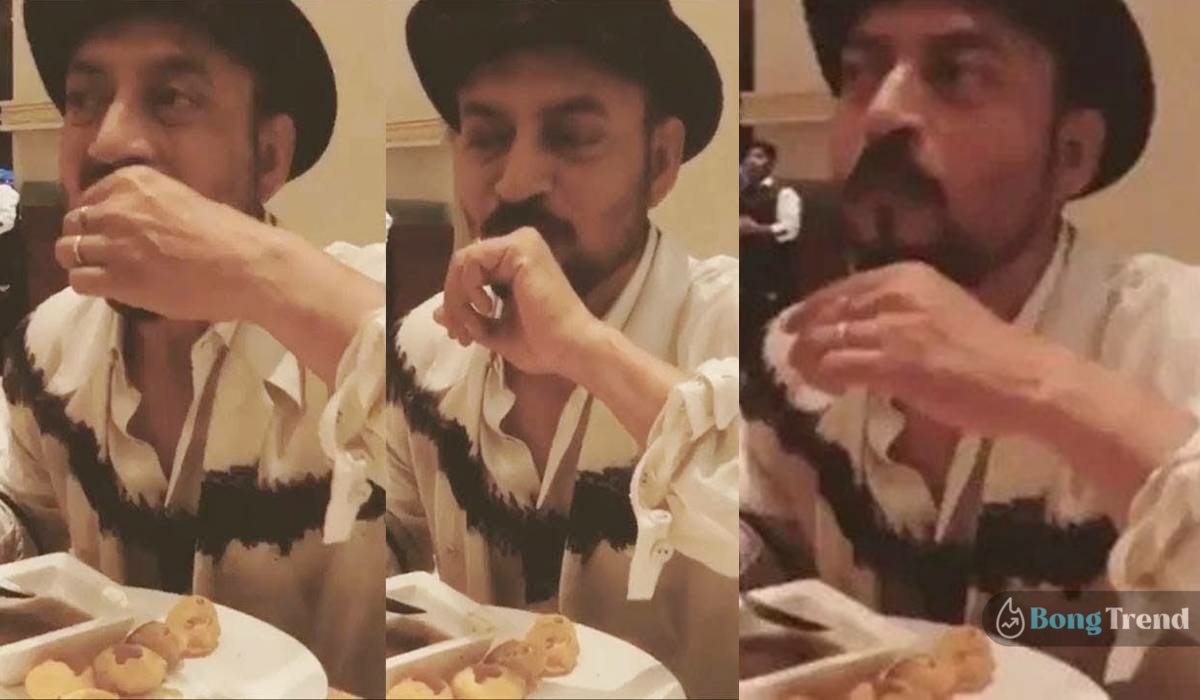 Irrfan Khan eating Fuchka, Irrfan Khan eating Panipuri