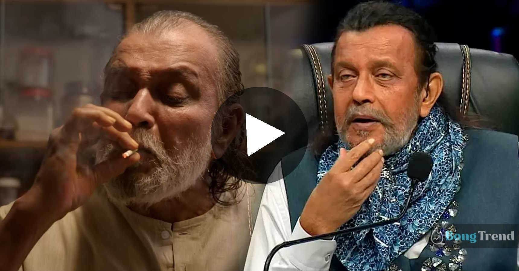Mithn Chakraborty smoking while cooking fish in Kitchen Prajapati Trailer Video
