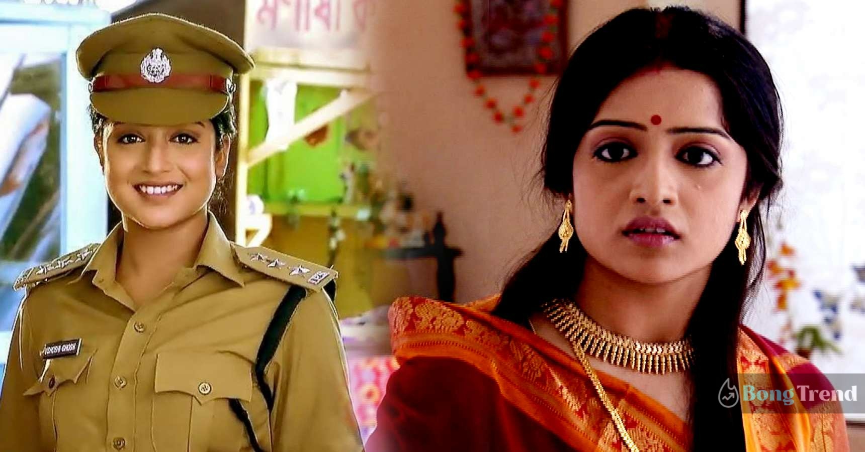 Tomay amay mile ushashee actress Roosha Chatterjee comeback again as an IPS officer