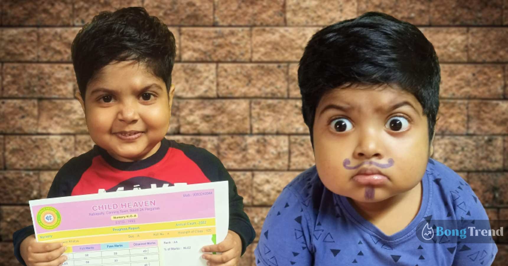 Viral Cute Boy Phugla Shares his Marksheet