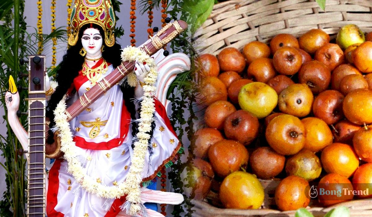 Saraswati Puja, Saraswati Pujo, Kul, Jujube fruits, Vasant Panchami, কুল, সরস্বতী পুজো, বসন্ত পঞ্চমী 