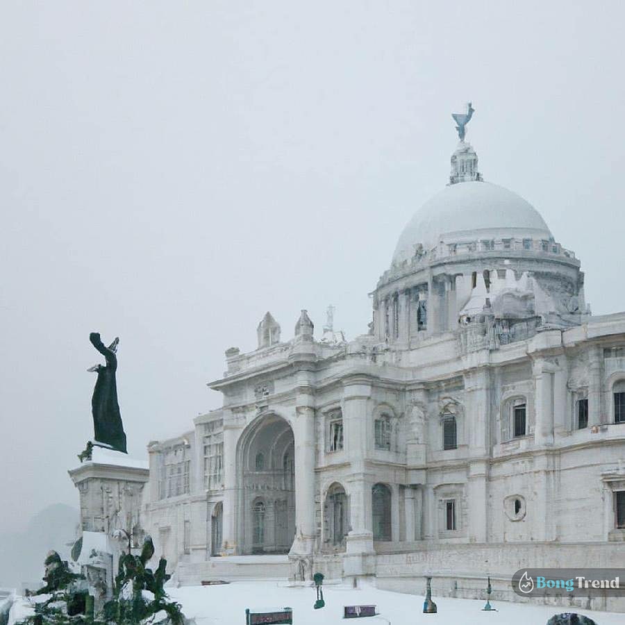 Snow fall in Kolkata