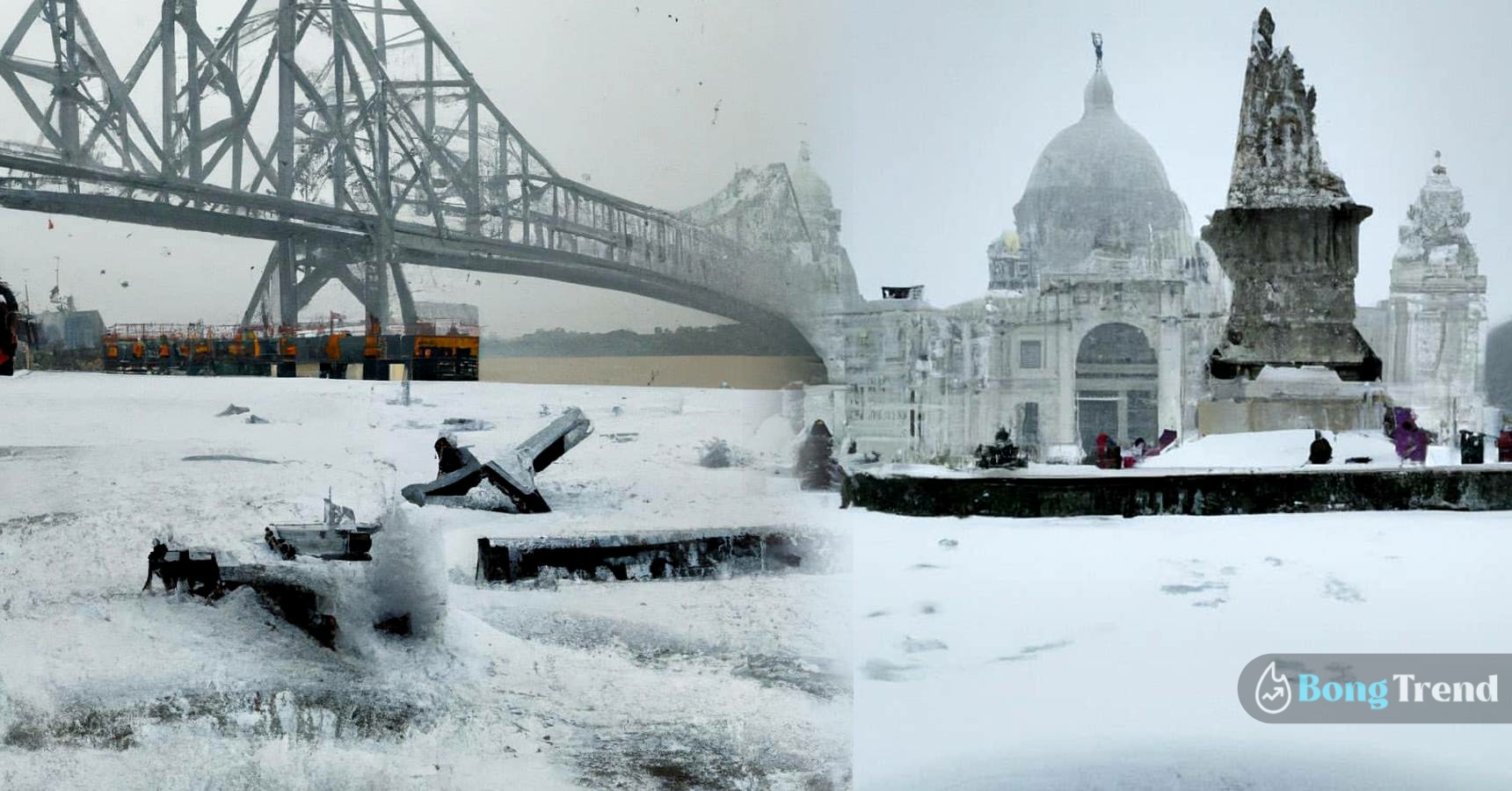 Snow fall pictures in Kolkata and Delhi goes viral