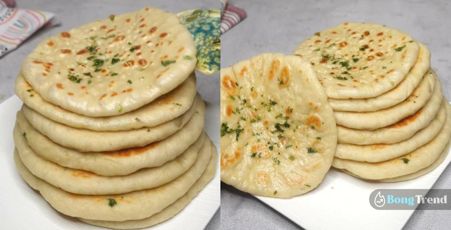 Without Oven Garlic Butter Naan Recipe